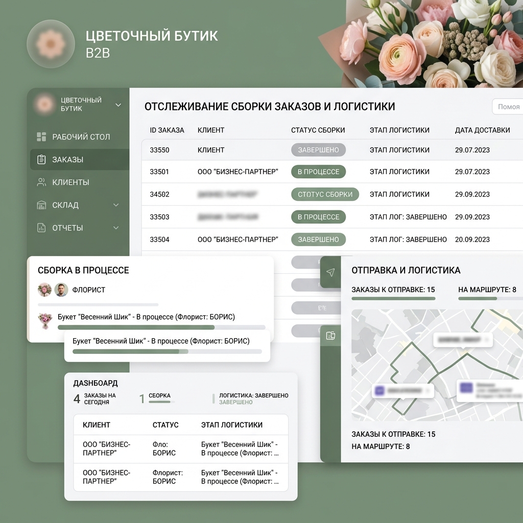Бутик Флористики CRM